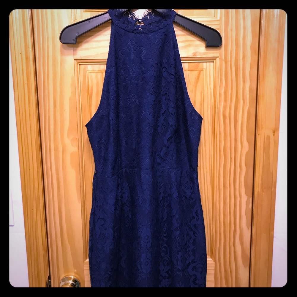 BB Dakota Deep Blue Lace Dress 👗